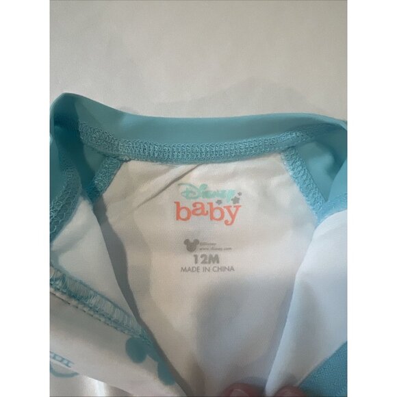 Disney Mickey Baby Rashguard Swim One Piece, Baby Girl Boy 12 Month, NWT UPF 50+ - Picture 3 of 5